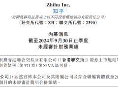 AI搜索产品继续保持高增长 知乎第三季度实现营收8.45亿元